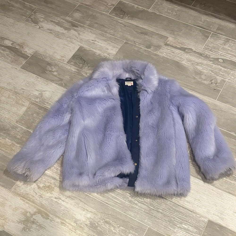 Crewcuts Light Purple Faux Fur Kids Jacket